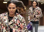 Top model: Joan Smalls looked runway ready on Sunday after watching the New York Knicks basketball game in New York City