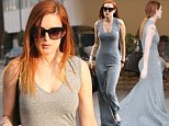 Sassy single: Just days after splitting from her ex, Rumer Willis showed off her updated 'do and slim figure as she went shopping at Civilianaire in Los Angeles, California on Tuesday