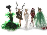 Rihannas favourite designer gives Barbie five festive make-overs (but just one will set you back 250)