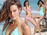 Surf, sand and swimsuits! Polish teen Monika 'Jac' Jagaciak goes from the runways of New York to the beaches of St Barths in Victoria's Secret photo shoot