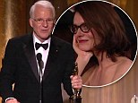 'I knew I wasn't going to make it through this speech': Steve Martin, 68, breaks down in tears over his wife and child, aged one, at Governors Awards