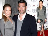 Flattering dress: LeAnn Rimes displayed her curvy figure in a clingy dress on Tuesday as she and husband Eddie Cibrian attended an event in Beverly Hills, California