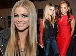 No wonder they're smiling so much! Carmen Electra keeps it casual while Mel B sizzles in red as they pick up free swag at AMA gifting suite 