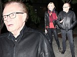 Larry King and seventh wife go out to dinner in L.A. on Saturday