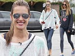 Those are some good genes! Alessandra Ambrosio shows off toned legs as she steps out with lookalike sister Aline and daughter Anja on Thanksgiving