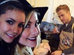 No awkwardness here! Nina Dobrev spends Thanksgiving with Julianne and the Hough family... six weeks after split with dancer Derek