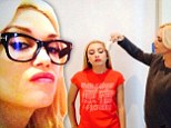 She's no big spender! Gwen Stefani does her niece Madeline's makeup for at home Harajuku Lovers photoshoot