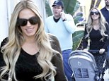 This is the good life! Petra Ecclestone enjoys lunch at Spago and then a high-end shopping spree with her family