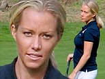 She's starting to show! Pregnant Kendra Wilkinson reveals her tiny baby bump as she tees off at golf tournament