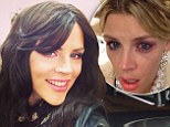 'I needed a change!' Blonde Busy Philipps unveils brunette locks on set of Cougar Town... before revealing it's 'just a wig'