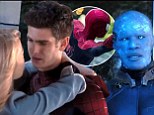 FIRST LOOK: Andrew Garfield's web-slinger battles Jamie Foxx's sinister Electro in The Amazing Spider-Man 2 trailer (but there's still time to kiss Emma Stone) 