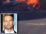 The video shows no smoke rising from the wreck in the immediate aftermath of the crash which claimed the Fast & Furious star's life and that of driver, Roger Rodas.