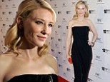 Daring to bare in Dubai! Pale-skinned Cate Blanchett reveals her perfect shoulders at the Dubai International Film Festival