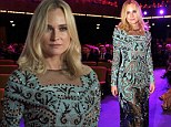 Diane Kruger flashes her black underwear through ornate sheer gown as she steps out at European Film Awards 