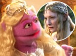 Wannabe Galadriel: A pink muppet channels Galadriel in the Sesame Street Lord of the Rings spoof, Lord of the Crumbs, which aired on Sesame Street on Tuesday