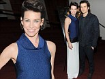 Evangeline Lilly dons unusual sleeveless gown as she cosies up to co-star Orlando Bloom at New York premiere of The Hobbit