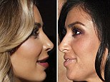Kim Kardashain and the riddle of the nose: How reality star's profile has morphed over the years... despite her claims she's never had rhinoplasty 