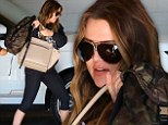 It's over: Khloe Kardashian seen looking thin at an LA gym on Friday just hours before filing for divorce from husband of four years Lamar Odom