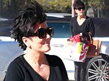There's Something About Kris! Jenner, 58, suffers an identity crisis in youthful leather pants with flyaway hair to rival Cameron Diaz's famous film 'do