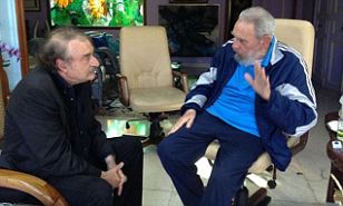 Former Cuban president Fidel Castro met with reporter Ignacio Ramonet on Friday and the two men covered a variety of topics over the span of more than two hours