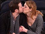Ready for the Kiss Cam? Ashley Greene and boyfriend Paul Khoury sit courtside at a New York Knicks game