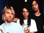 Honoured: Kurt Cobain, left, and his band Nirvana will be inducted to the Rock and Roll Hall of Fame next year, it has been announced