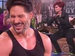 No pain no gain: A buff Joe Manganiello puts Sharon Osbourne through her fitness paces on The Talk