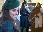 The Duchess of Cambridge ditched her cream overcoat and scarf for an Alexander McQueen coat dress for the Royal Family's annual church service at Sandringham