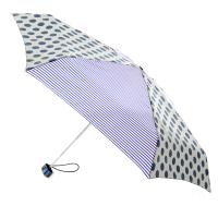 totes Taupe Big Spot &amp; Purple  Miniflat Thin Stripe Miniflat  Umbrella