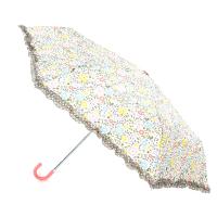 totes Stone &amp; Coral Ditsy With Spotty Frill Umbrella