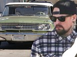 Good Charlotte star Benji makes petrol stop as he takes his  classic 1963 Ford Galaxie for a spin