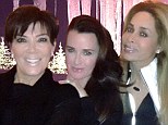 Gal pals: Kris Jenner shared a photo on Monday showing herself with friends Kyle Richards and Faye Resnick