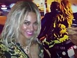 Party hoppers Beyonce and Jay-Z roar up to Diddy's NYE bash in Miami on scooter after first letting loose at the Versace mansion