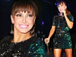 Happy new year! Karina Smirnoff rang in the new year at the at the Seminole Hard Rock Hotel and Casino in Tampa, Florida on Tuesday