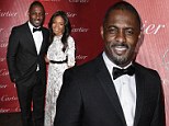 Looking good: Idris Elba was a big fan of his red carpet look as he tweeted about how great he looked in a bow tie at film festival