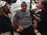 Nice move Sheenius: Charlie Sheen posted an image of himself getting a tattoo on Twitter on Sunday