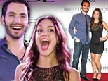 Happy couple: The Bachelorette star Desiree Hartsock and her fiance Chris Siegfried on Saturday hosted a party together in Atlantic City, New Jersey