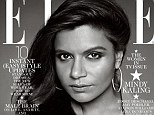 Up close and personal: ELLE celebrates four small screen stars with individual covers, but Mindy Kaling's lone headshot could prove controversial