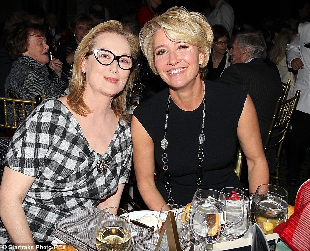 Good pals: Emma Thompson received a Bafta nomination, however renowned actress Meryl Streep did not for her leading role in August: Osage County