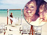 Has Lara Bingle tied the knot with Sam Worthington? Friend sparks wedding rumours as she posts photo of bikini-clad model standing at the altar