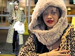 Rita Ora arrives in Vancouver airport