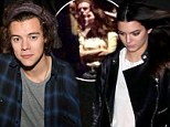 First PDA! Harry Styles cuddles with girlfriend Kendall Jenner as they join her mom Kris and sister Khloe at a concert