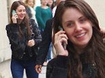Bare-faced beauty! Mad Men's Alison Brie shows she doesn't need a scrap of make-up to amazing as she heads to TV appearance