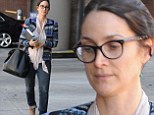 Natural beauty: Carrie-Anne Moss proved she's aging gracefully as she stepped out make-up free in Beverly Hills, California on Monday