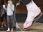 LeAnn Rimes sports large bandage on her foot  as she cheers herself up with a sweet treat during romantic break to Hawaii