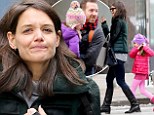 After all, she IS single! Katie Holmes flashes a smile as she takes Suri on play date with mystery man and his daughter