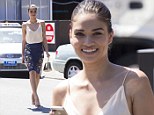 Model behavior: Shanina Shaik looked flawless out and about in Sydney on Monday