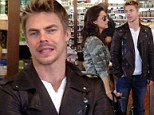 Unidentified friend: Derek Hough was hanging out with a mystery brunette on Sunday at an organic juice bar in West Hollywood, California