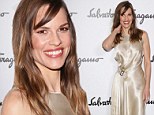 Fashionista: Hilary Swank attended the Salvatore Ferragamo fashion show in Milan, Italy on Sunday
