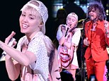 Miley Cyrus lets her vocals take centre stage as she performs with The Flaming Lips... but not without dropping a few F-bombs first